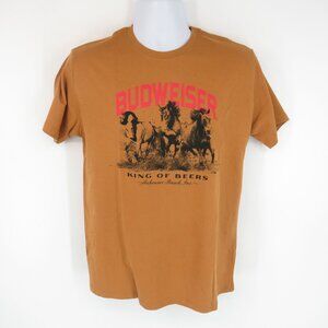Budweiser Men's Medium Graphic T-Shirt Brown Budweiser NWT